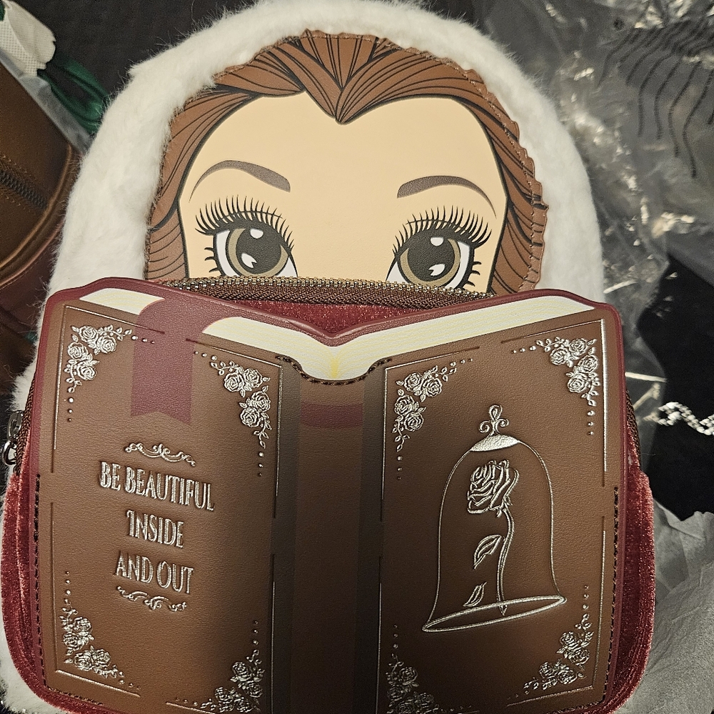NWT Loungefly Winter Belle mini backpack purse